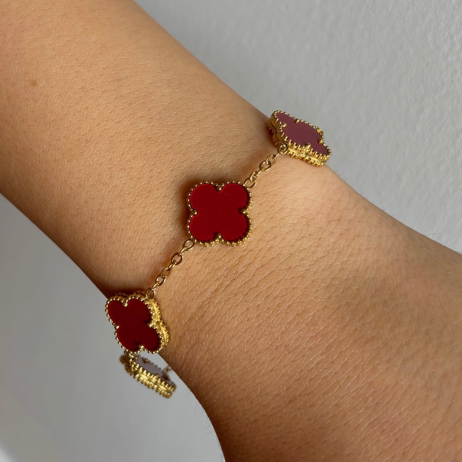 Lucky Girl Clover Set - Burgundy