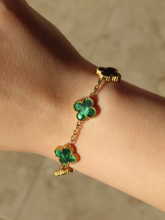 Emerald Clover Bracelet