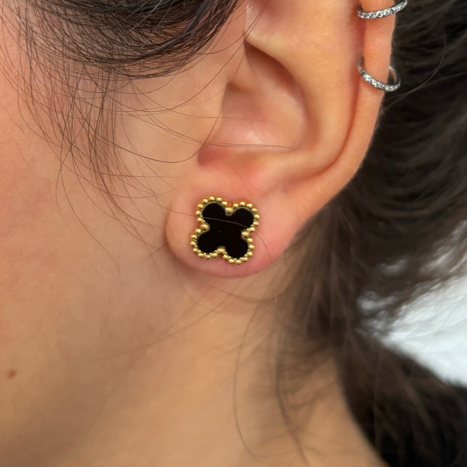 Lucky Girl Clover Set - Black