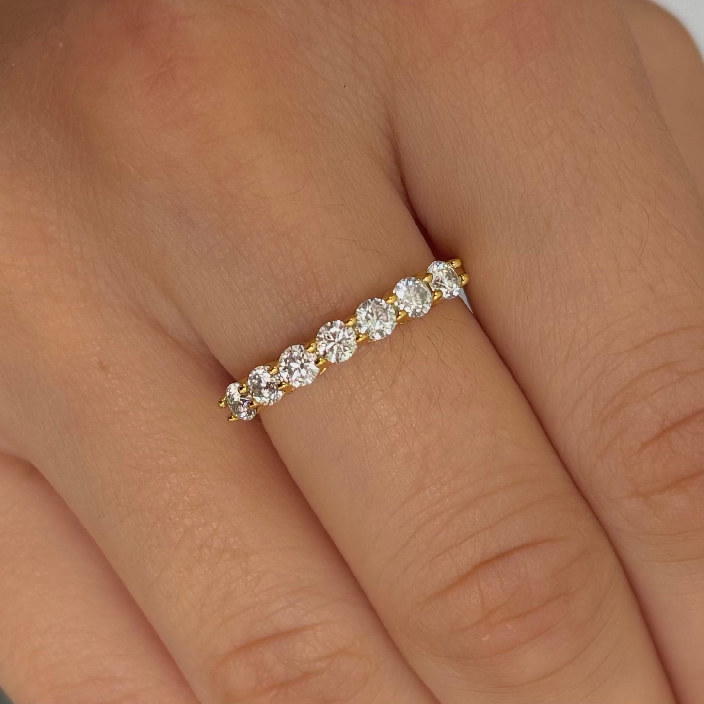 Gold Gia Moissanite Ring