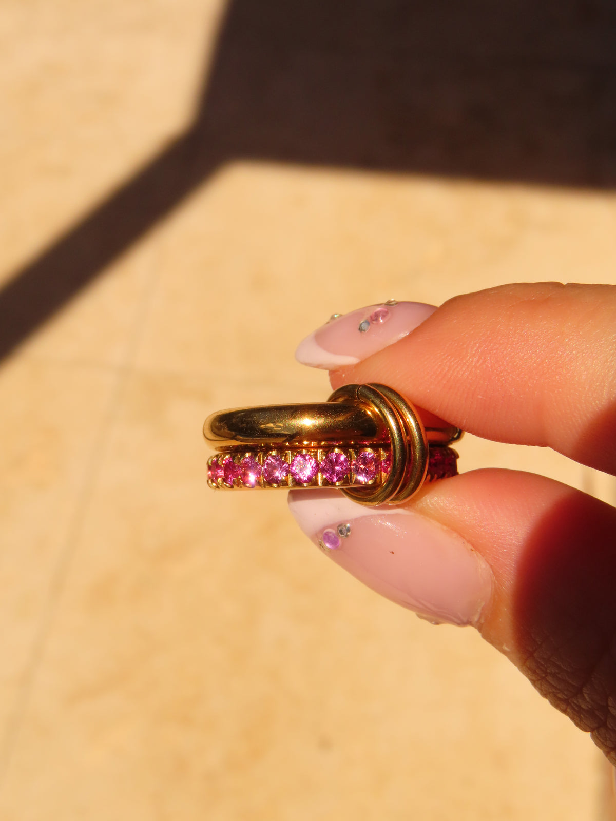 Pink Stack Ring