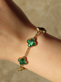 Emerald Clover Bracelet