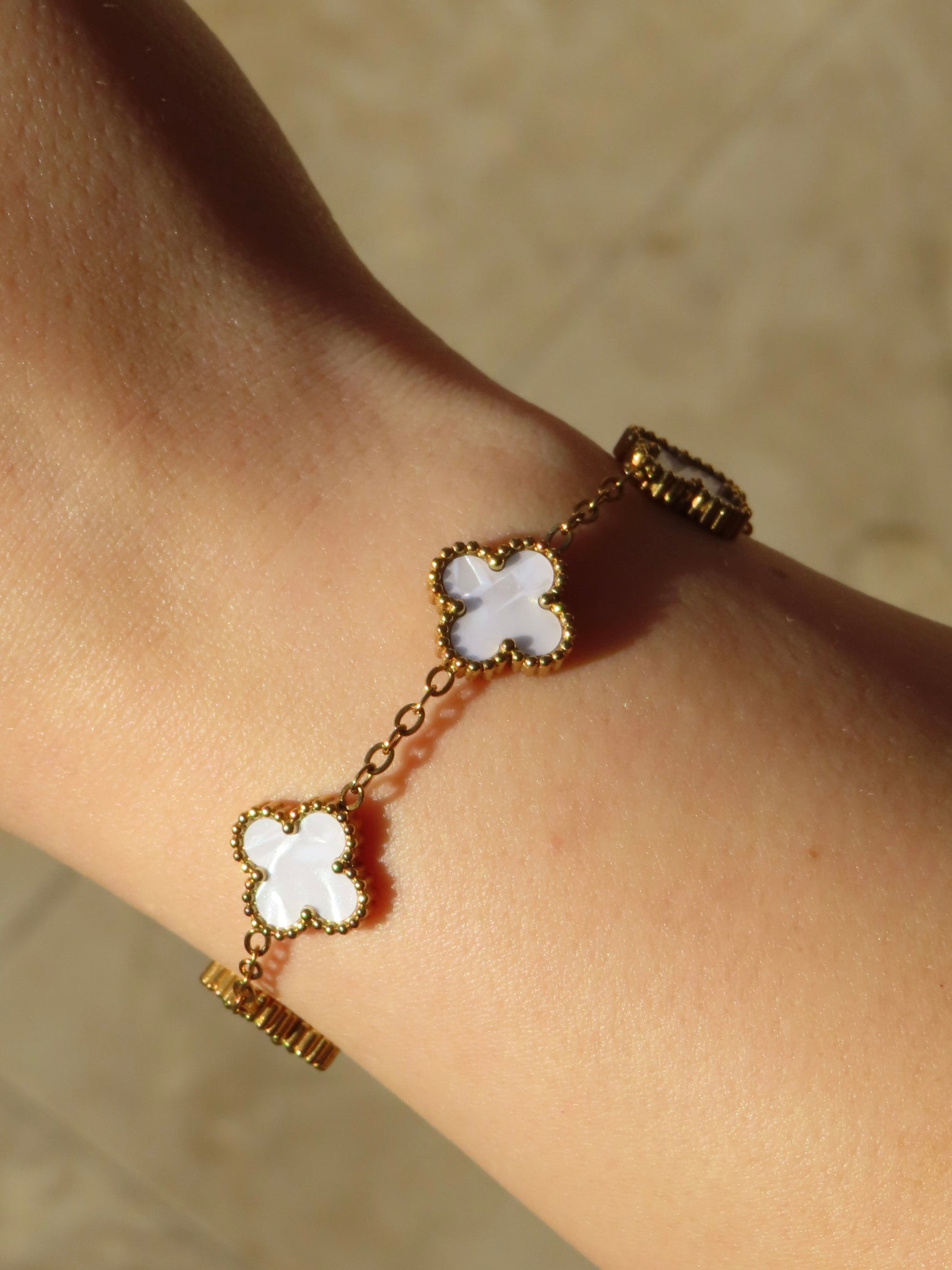 White Clover Bracelet