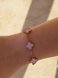 Baby Pink Clover Bracelet