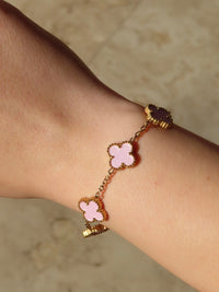 Baby Pink Clover Bracelet