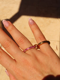 Pink Stack Ring