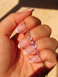 Baby Pink Gem Bracelet