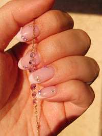 Baby Pink Gem Bracelet
