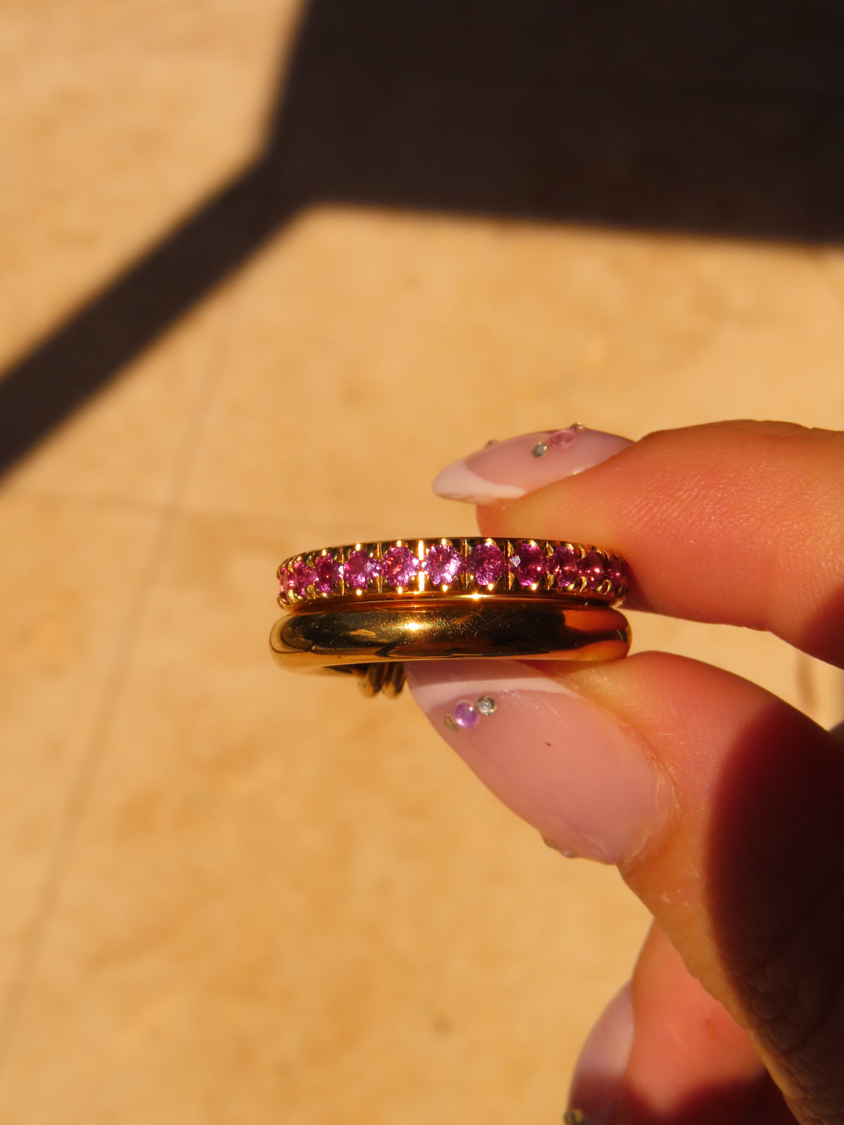 Pink Stack Ring