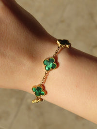Emerald Clover Bracelet