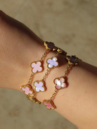 Baby Pink Clover Bracelet