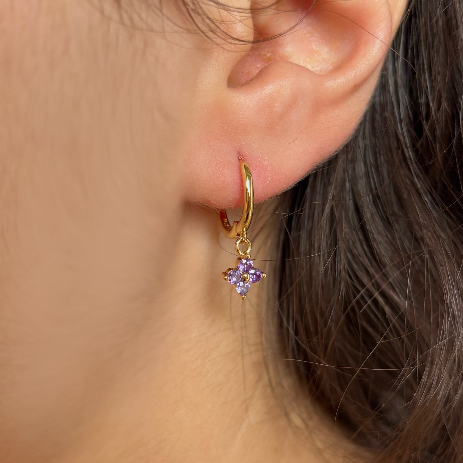 Alice Earrings - Lavender
