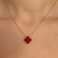 Lucky Girl Clover Set - Burgundy