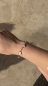 Baby Pink Clover Bracelet