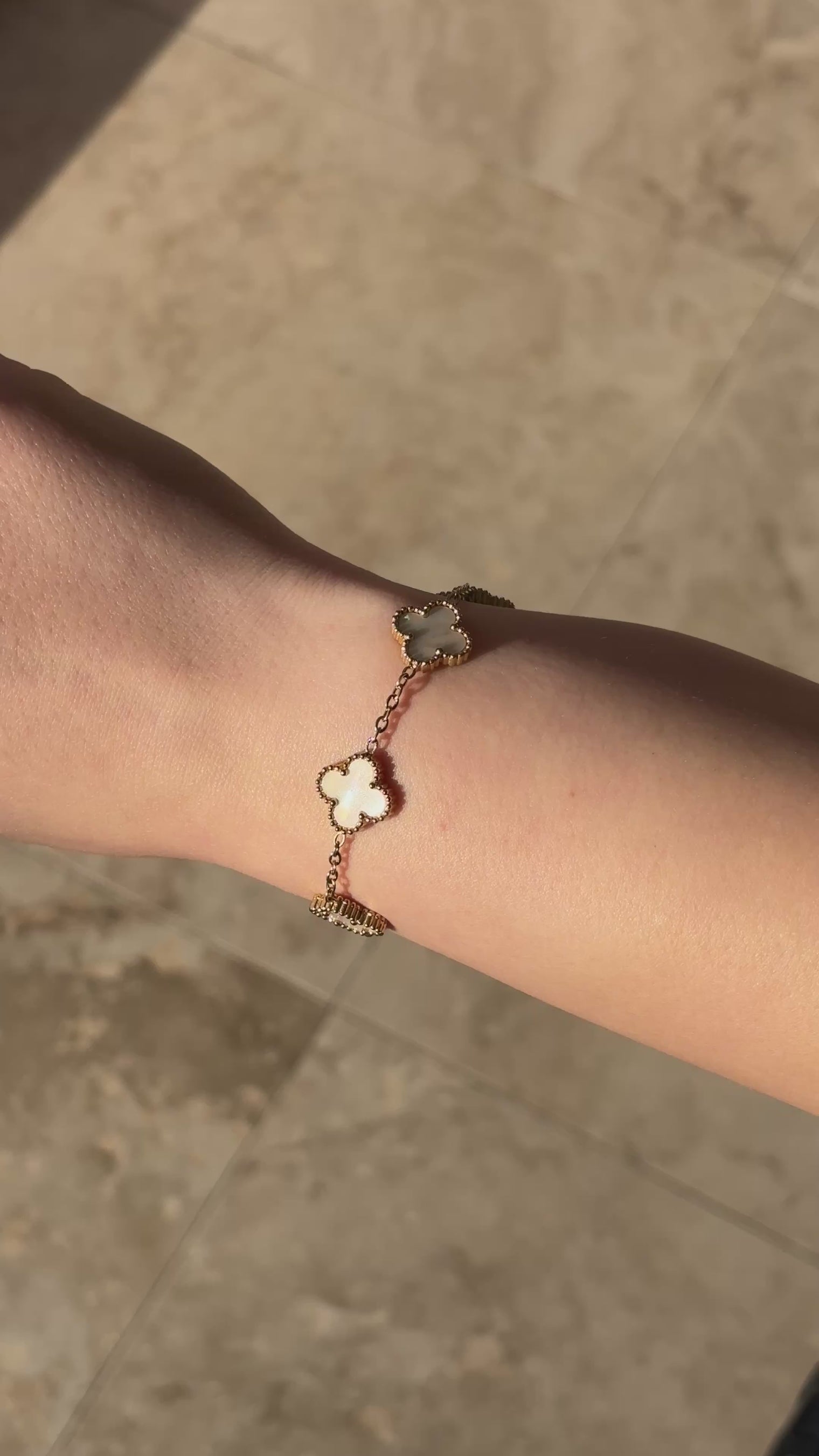 Pearl Clover Bracelet
