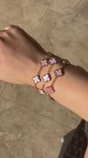 Baby Pink Clover Bracelet