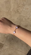 Lavender Clover Bracelet