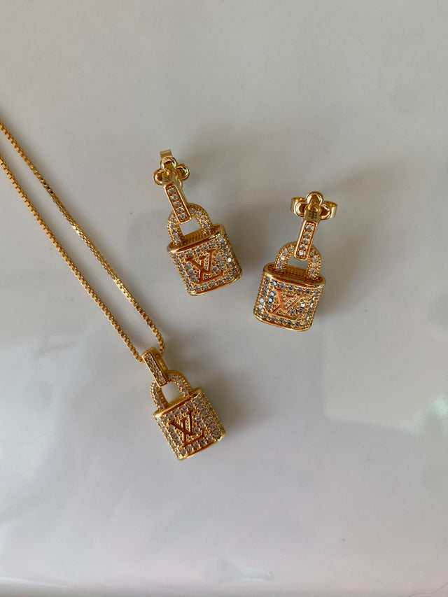 LV Lock Necklace
